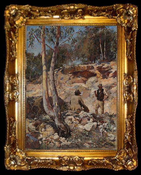 framed  Walter Withers Fossickers, ta009-2